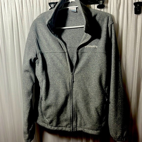 Columbia Other - Columbia gray fleece zippered jacket size M